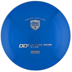 S-Line DD1 from Discmania. Blue with Silver stamp, 174g.