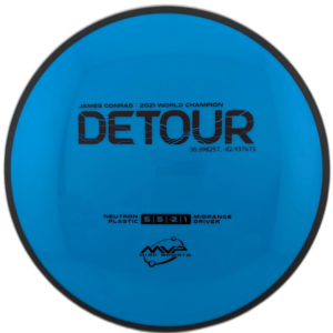 Neutron Detour from MVP, Blue with Black Stamp.