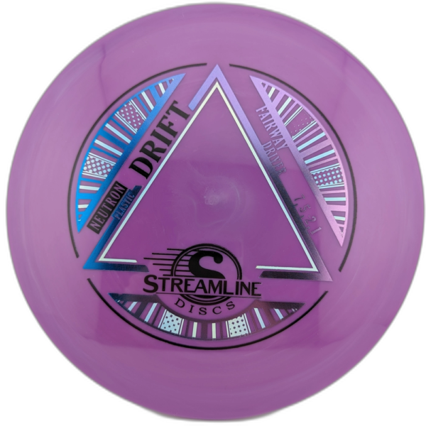 Neutron Drift from Streamline Discs. Colour is Purple with a Blue and Silver Stamp.