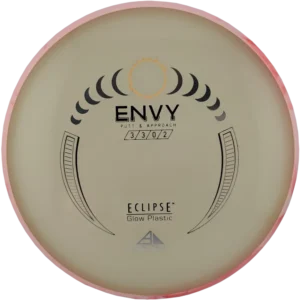 Eclipse Envy from Axiom Discs. Glow plastic with Pink Swirly Rim
