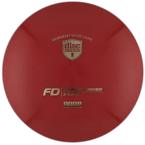 S-Line FD from Discmania. Red with Gold Stamp, 172g