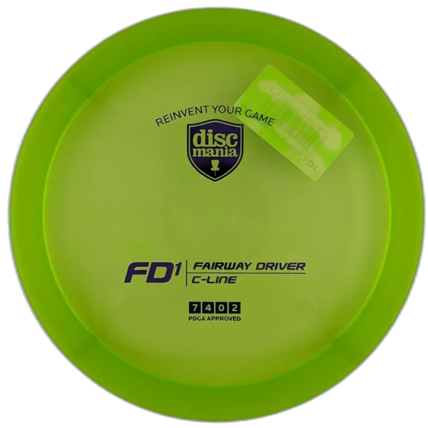 C-Line FD1 from Discmania. Green with Purple Stamp, 173g.