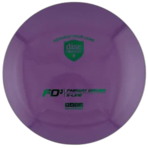 S-Line FD3 from Discmania. Purple with Green Stamp, 174g.