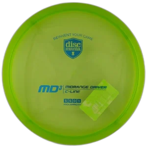 C-Line MD3 from Discmania. Green with Silver Stamp, 174g.