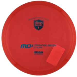 C-Line MD3 from Discmania. Red with Siver Stamp, 177g.