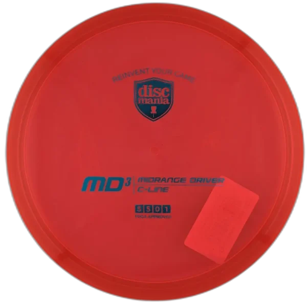 C-Line MD3 from Discmania. Red with Siver Stamp, 177g.