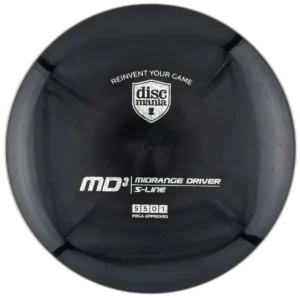 S-Line MD3 from Discmania. Black with Silver Stamp, 177g.