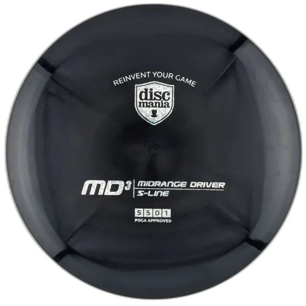 S-Line MD3 from Discmania. Black with Silver Stamp, 177g.