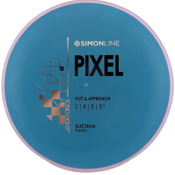 Electron Pixel from Axiom Discs. Blue with Purple Rim.
