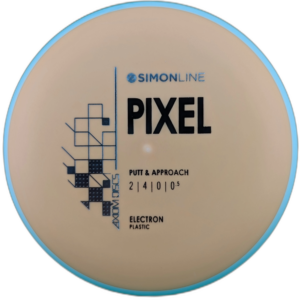 Electron Pixel from Axiom Discs. Orange with White Rim.