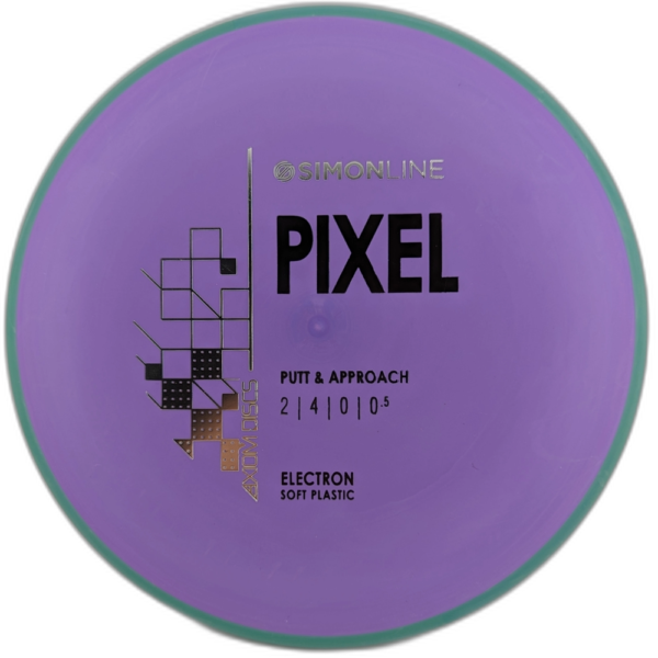 Electron Soft Pixel from Axiom Discs. Purple with Green Rim