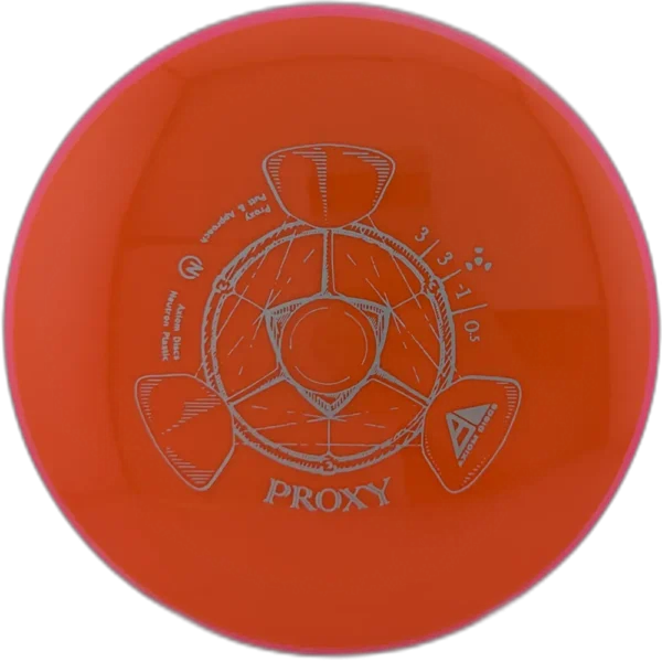 Neutron Proxy from Axiom DIscs. Orange with Pink Rim.