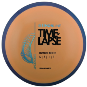 Fission Time-Lapse from Axiom Discs. Orange with Purple Rim.