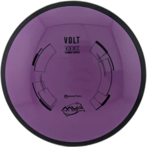 Neutron Volt from MVP. Purple Swirl with Black Rim.