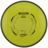 Neutron Deflector from MVP Discs Sports. Yellow with Black rim.