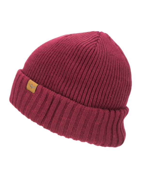 Sealskinz Waterproof Beanie. Bacton Red 2