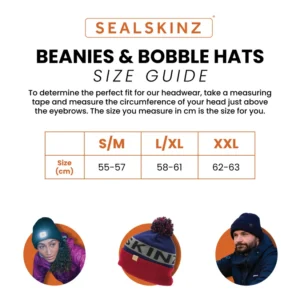 Sealskinz Bobble Hats and Beanies Size