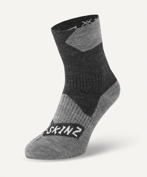 Sealskinz Bircham Waterproof Sock. Black Front