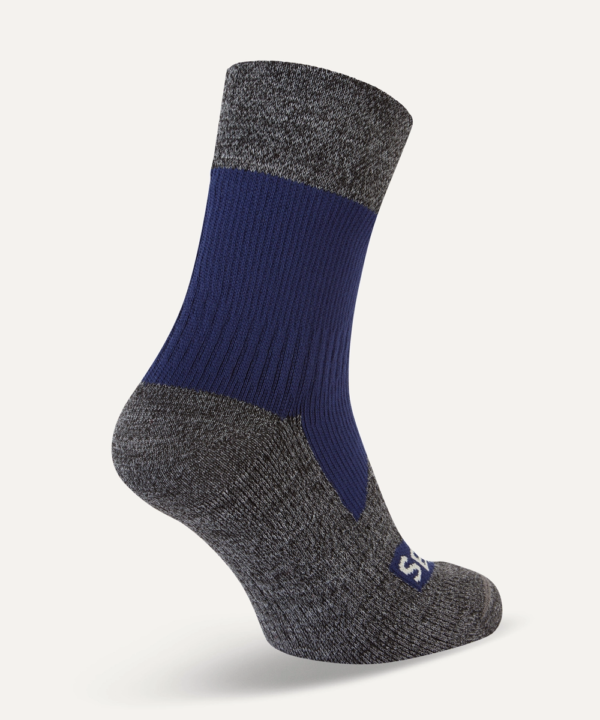 Sealskinz Bircham Waterproof Sock. Navy Back