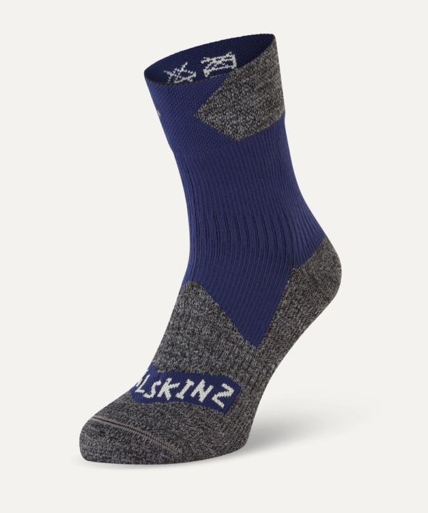 Sealskinz Bircham Waterproof Sock. Navy Back