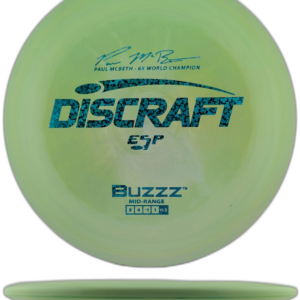 Discraft ESP Buzzz. Light Green with Clover stamp.