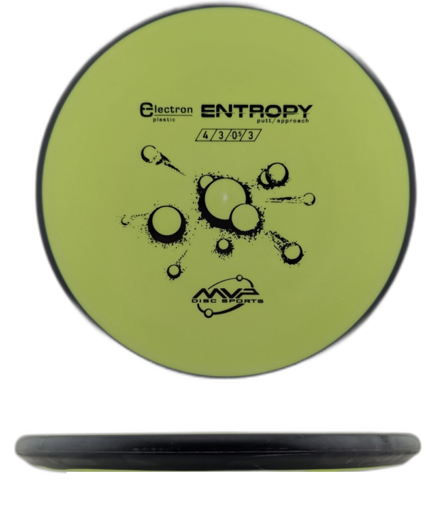 MVP Electron Entropy. Yellow with Black stamp and Black Rim, 168g