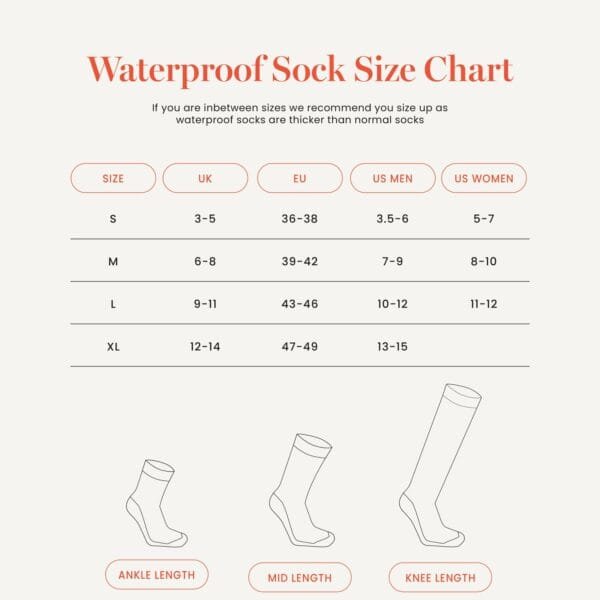 Sealskinz Sock Size Guide