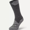 Sealskinz Raynham Waterproof Sock. Black Front