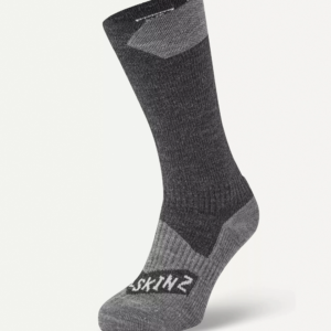 Sealskinz Raynham Waterproof Sock. Black Front