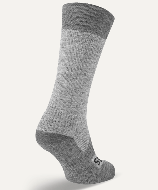 Sealskinz Raynham Waterproof Sock. Grey Back