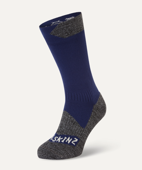 Sealskinz Raynham Waterproof Sock. Navy Front