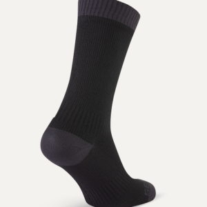 Sealskinz Wiveton Waterproof Sock. Black Front