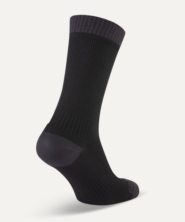 Sealskinz Wiveton Waterproof Sock. Black Front