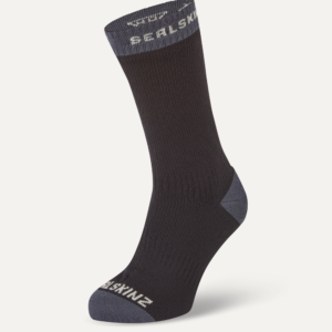 Sealskinz Wiveton Waterproof Sock. Black Front