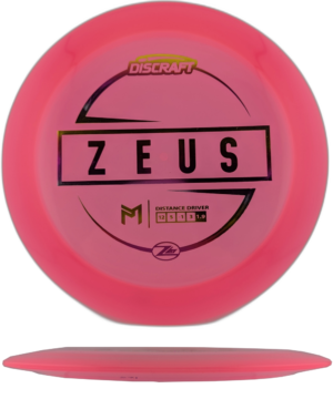 Discraft Z Lite Zeus. Pink with Yellow, Orange and Pink Stamp, 165g (2)