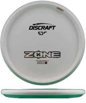 Discraft ESP Zone Bottom Stamped. Blank with Black and Gold Checkerboard Bottom Stamp, 173-174g