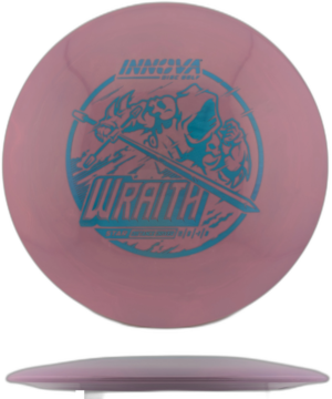 Innova Star Wraith. Purple with Turquoiuse and Silver Stamp, 173-5g (4)