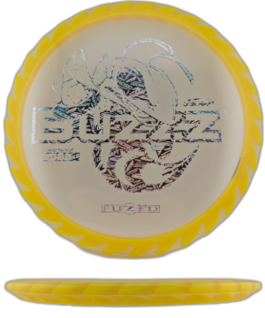 Discraft BuzzzSaw FuZed. Clear with Yellow Saw and Silver Discraft Stamp, 177+g (1)