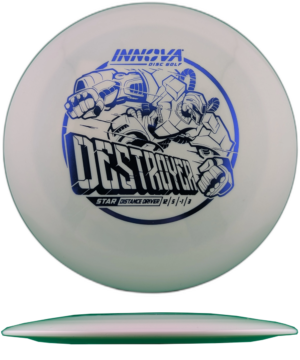 Innova Destroyer Star. #1 White with Blue Stamp, 173-5g