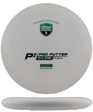 Discmania P2 D-Line Flex 2. White with Green Stamp, 174g (2)