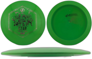 Used Infinite Discs Czar I-Blend. Green with Silver and Pink Stamp, 173-5g, 8