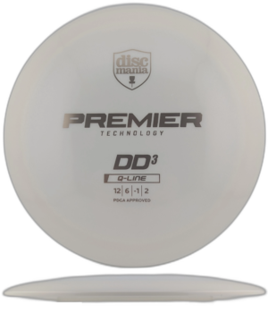 Discmania DD3 Q-Line. #2 White with Gold Stamp, 173g (26053)