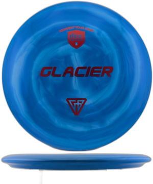 Discmania Glacier S-Line Swirl. Blue Swirls with Red Stamp, 177g (25222)