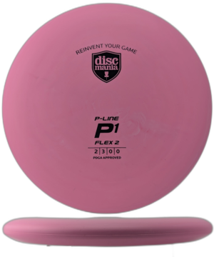Discmania P1 Flex 2 P-Line. #2 Pink Swirls with Black Stamp, 176g (25093)