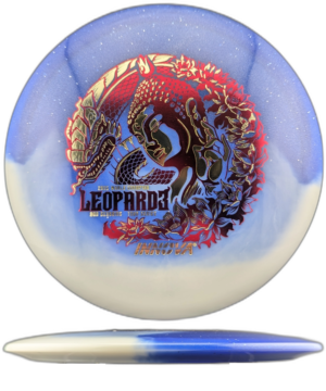 Innova Leopard3 Duo 2026 Tour Series (Ohn Scoggins). Blue and White Duo with Gold and Red Stamp, 173-5g