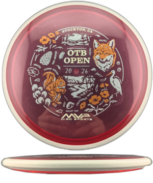 MVP Disc Sports Reactor Proton (OTB Open Edition). Red with White Rim, 176g