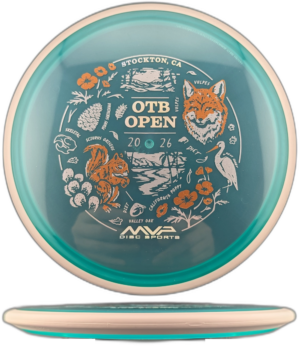 MVP Disc Sports Reactor Proton (OTB Open Edition). Teal with White Rim, 177g