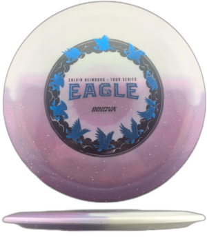 Innova Eagle Duo 2026 Tour Series (Calvin Heimburg). Purple with White Duo and Blue and Black Stamp, 173-5g