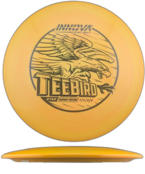Innova Teebird Star. Orange Swirls with Black Stamp, 172g