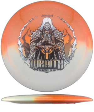 Innova Wraith Duo 2026 Tour Series (Philo Braithwaite). Orange with White Duo and Silver and Black Stamp, 169g